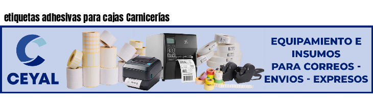 etiquetas adhesivas para cajas Carnicerías