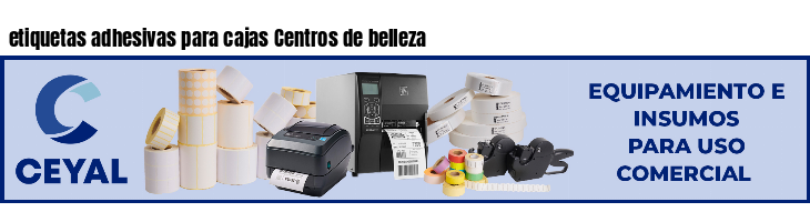 etiquetas adhesivas para cajas Centros de belleza