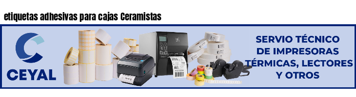 etiquetas adhesivas para cajas Ceramistas