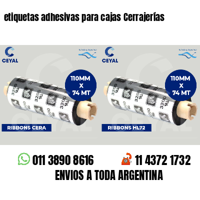 etiquetas adhesivas para cajas Cerrajerías