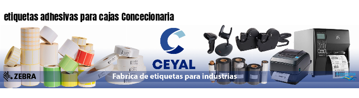 etiquetas adhesivas para cajas Concecionaria