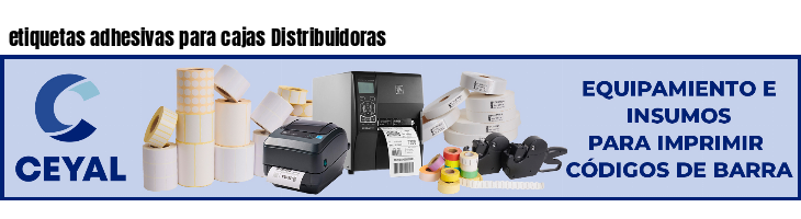 etiquetas adhesivas para cajas Distribuidoras