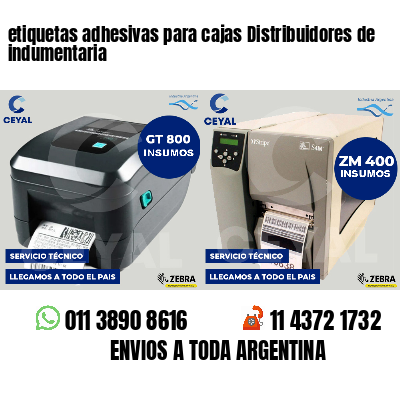 etiquetas adhesivas para cajas Distribuidores de indumentaria