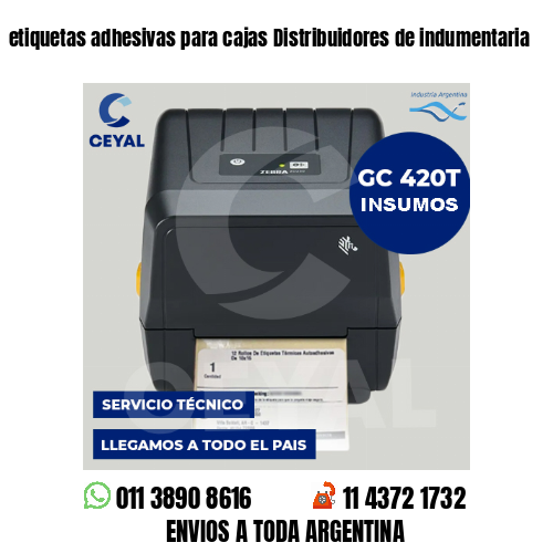 etiquetas adhesivas para cajas Distribuidores de indumentaria
