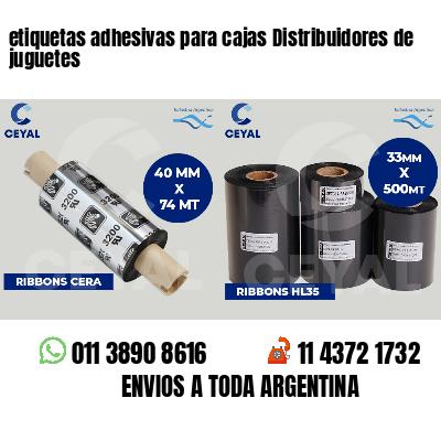 etiquetas adhesivas para cajas Distribuidores de juguetes