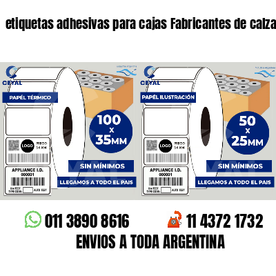 etiquetas adhesivas para cajas Fabricantes de calzado