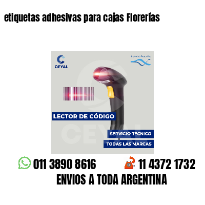 etiquetas adhesivas para cajas Florerías