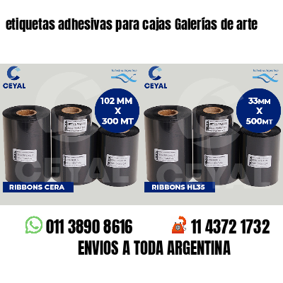 etiquetas adhesivas para cajas Galerías de arte