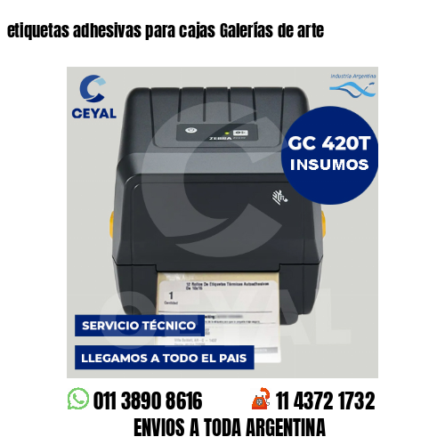etiquetas adhesivas para cajas Galerías de arte
