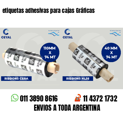 etiquetas adhesivas para cajas Gráficas