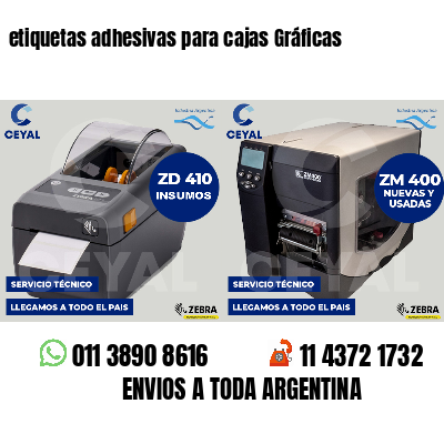 etiquetas adhesivas para cajas Gráficas