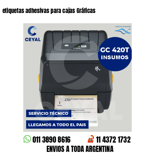 etiquetas adhesivas para cajas Gráficas