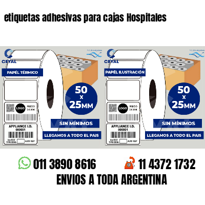 etiquetas adhesivas para cajas Hospitales