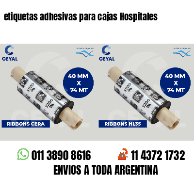 etiquetas adhesivas para cajas Hospitales