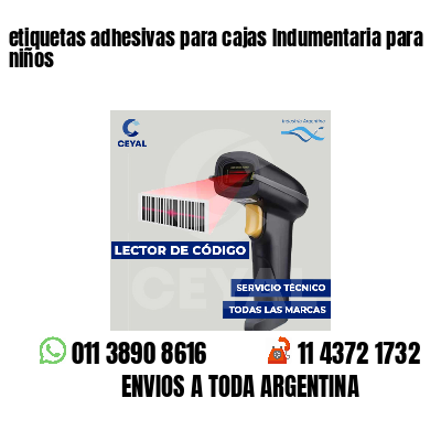 etiquetas adhesivas para cajas Indumentaria para niños