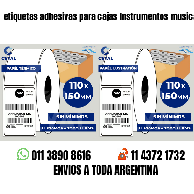etiquetas adhesivas para cajas Instrumentos musicales