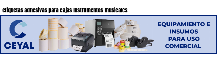 etiquetas adhesivas para cajas Instrumentos musicales