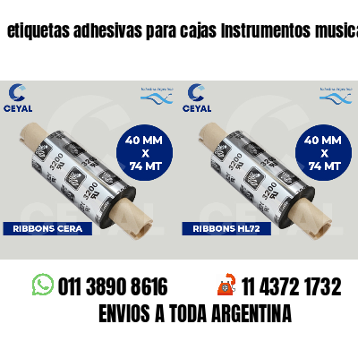 etiquetas adhesivas para cajas Instrumentos musicales