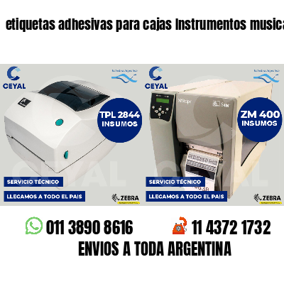 etiquetas adhesivas para cajas Instrumentos musicales