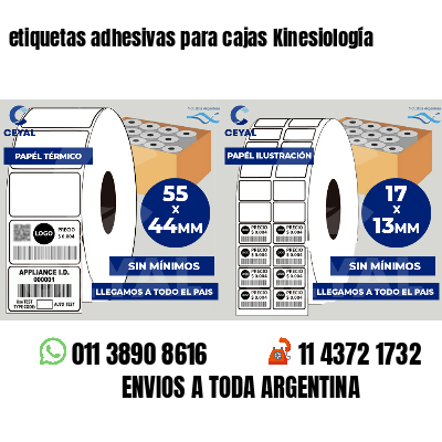 etiquetas adhesivas para cajas Kinesiología
