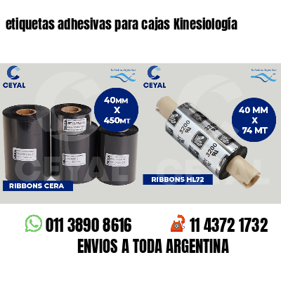 etiquetas adhesivas para cajas Kinesiología