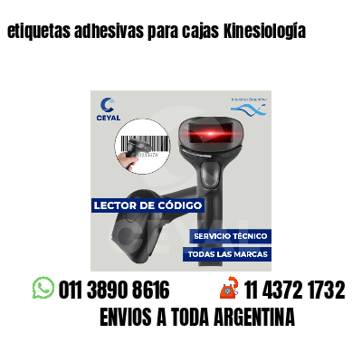 etiquetas adhesivas para cajas Kinesiología