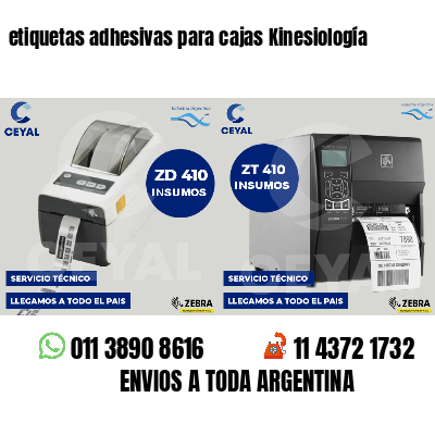 etiquetas adhesivas para cajas Kinesiología
