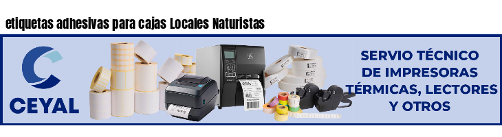 etiquetas adhesivas para cajas Locales Naturistas