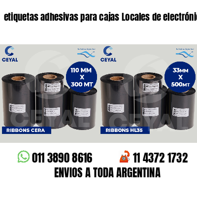 etiquetas adhesivas para cajas Locales de electrónica