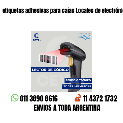 etiquetas adhesivas para cajas Locales de electrónica