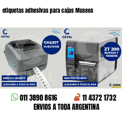 etiquetas adhesivas para cajas Museos