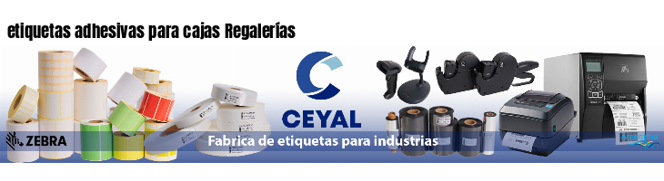 etiquetas adhesivas para cajas Regalerías