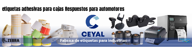 etiquetas adhesivas para cajas Respuestos para automotores