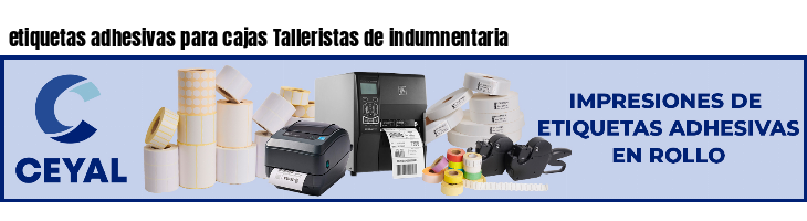 etiquetas adhesivas para cajas Talleristas de indumnentaria