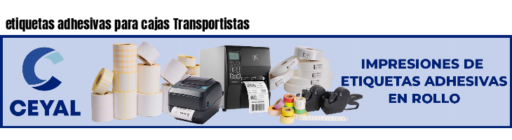etiquetas adhesivas para cajas Transportistas