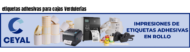 etiquetas adhesivas para cajas Verdulerías