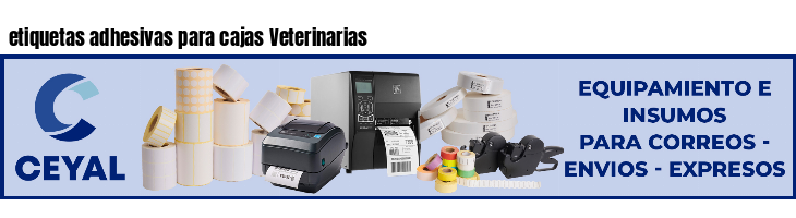 etiquetas adhesivas para cajas Veterinarias