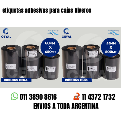 etiquetas adhesivas para cajas Viveros