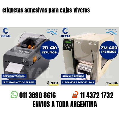 etiquetas adhesivas para cajas Viveros