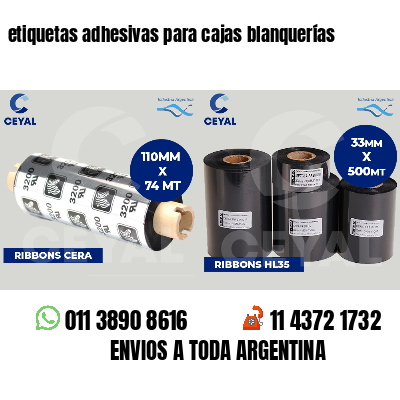 etiquetas adhesivas para cajas blanquerías