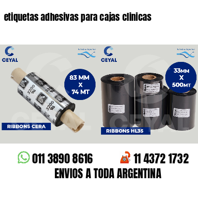 etiquetas adhesivas para cajas clinicas
