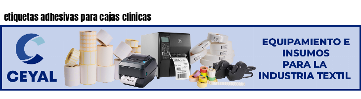 etiquetas adhesivas para cajas clinicas