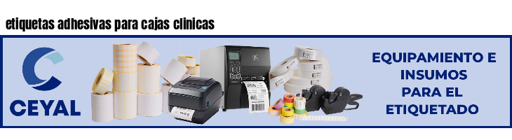 etiquetas adhesivas para cajas clinicas