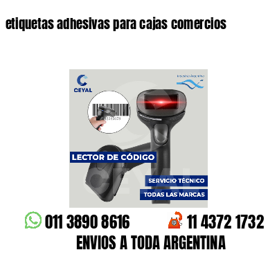 etiquetas adhesivas para cajas comercios