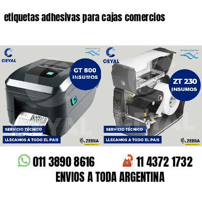 etiquetas adhesivas para cajas comercios