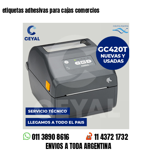 etiquetas adhesivas para cajas comercios
