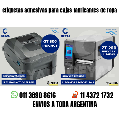 etiquetas adhesivas para cajas fabricantes de ropa