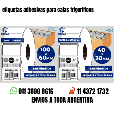 etiquetas adhesivas para cajas frigorificos