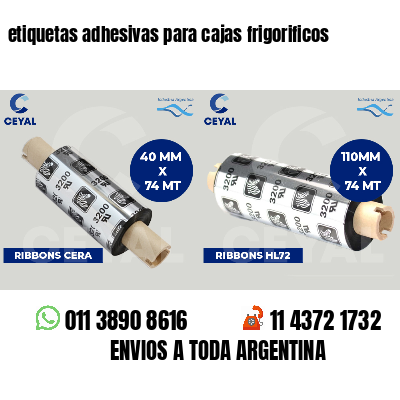 etiquetas adhesivas para cajas frigorificos