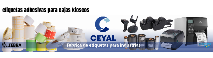 etiquetas adhesivas para cajas kioscos